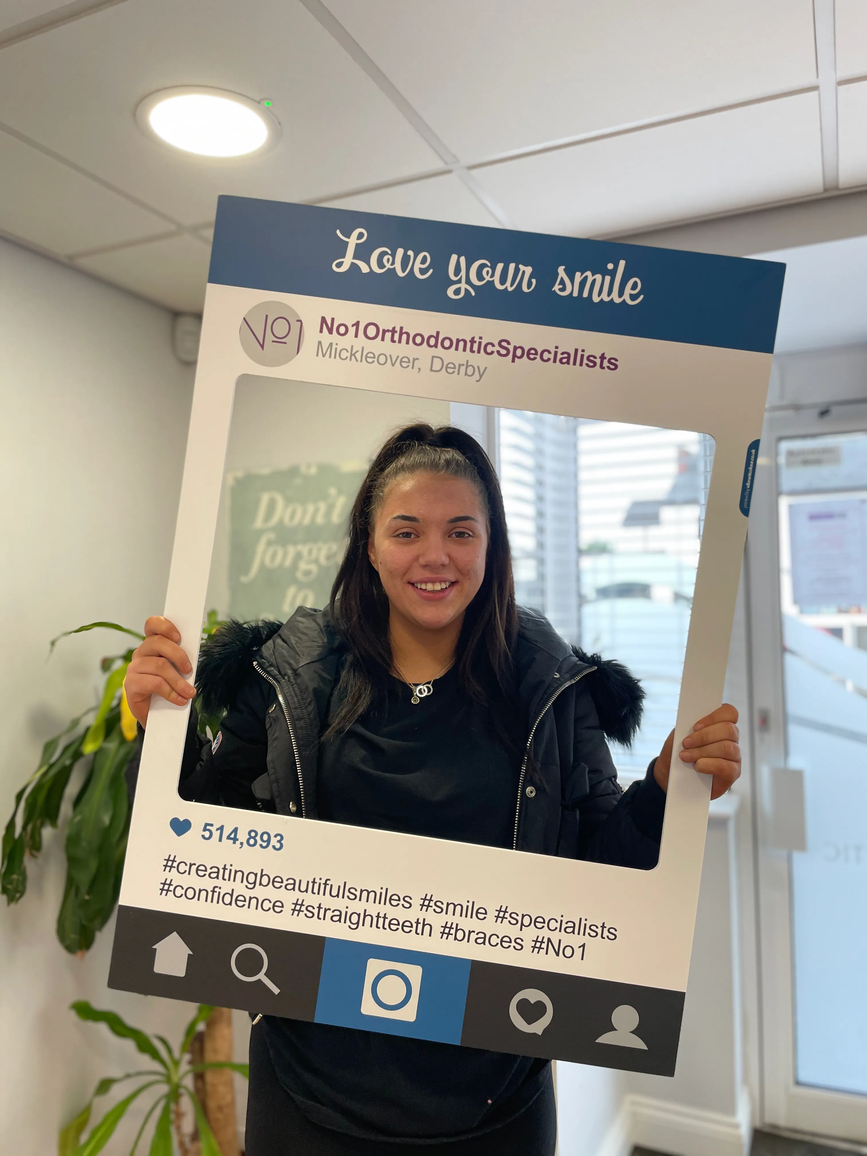 A patient smiling after orthodontic treatment at No1 (14 of 38)