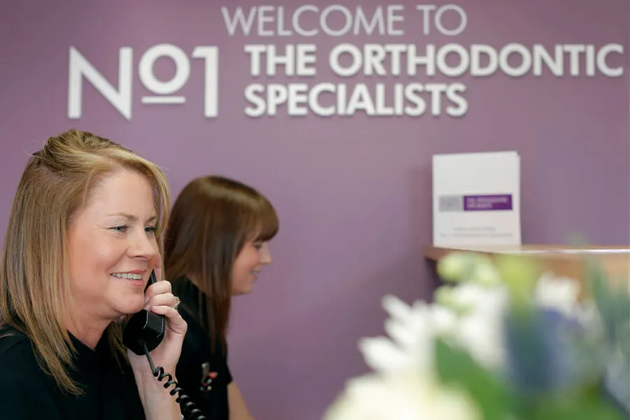 Reception, taking a call