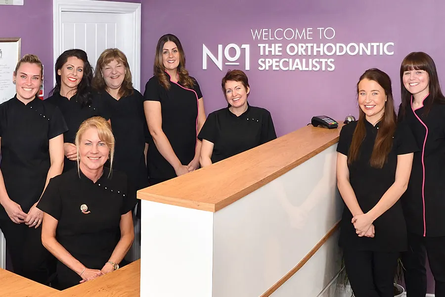 The team at the reception desk